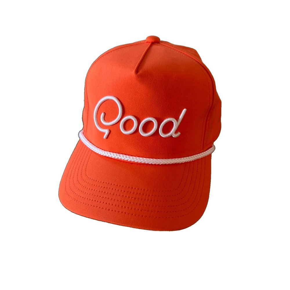 Good Good Golf Adult SUNRISE Rope Hat Orange SnapBack Cap Authentic